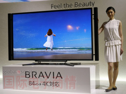 (Sony)չʾ84Ӣ4K-DTV