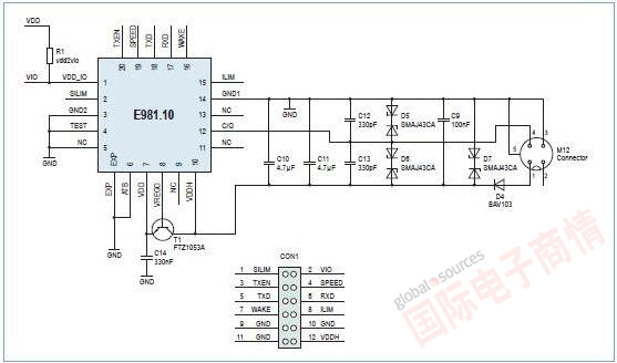 ELMOS E981.10 IO-Linkշ